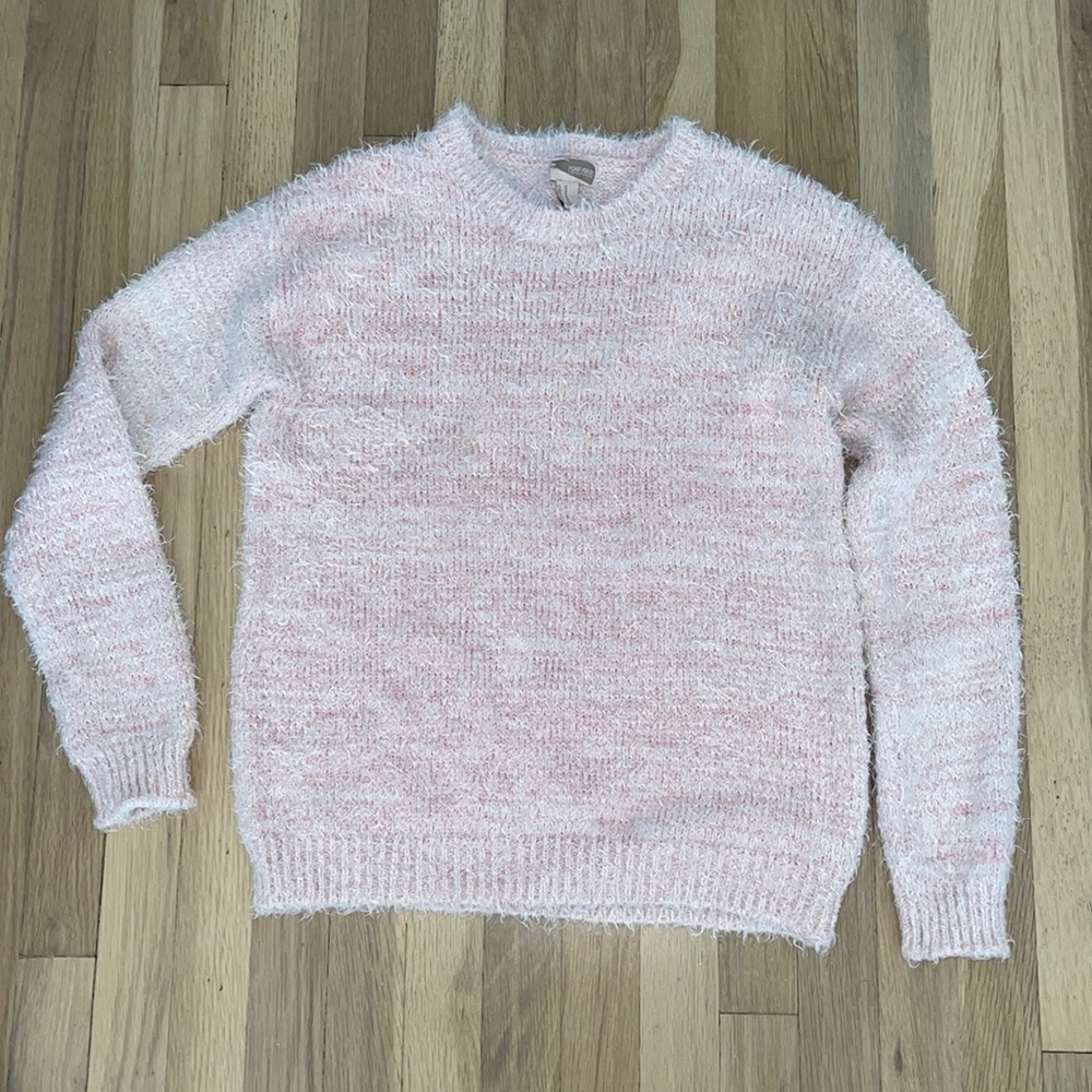 Soft Fuzzy Ombré Pink Sweater